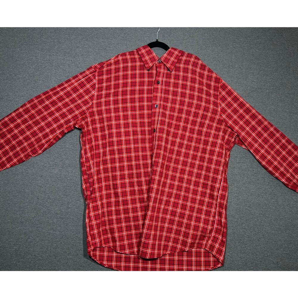 Saddlebred | Men's Wrinkle Free Plaid Button Down Shirt | XL